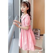 子供服 ワンピース ピンク 160 韓国子ども服 キッズ 女の子 春夏 半袖ワンピース チュニック