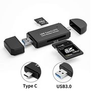 USB3.0 Type-C SDカードリーダー マルチカードリーダー 写真 動画 音楽 データ移行 Micro SD SDカード