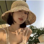 キャップ 小顔効果  帽子 麦わら帽子 フィッシャーマン 紫外線カット