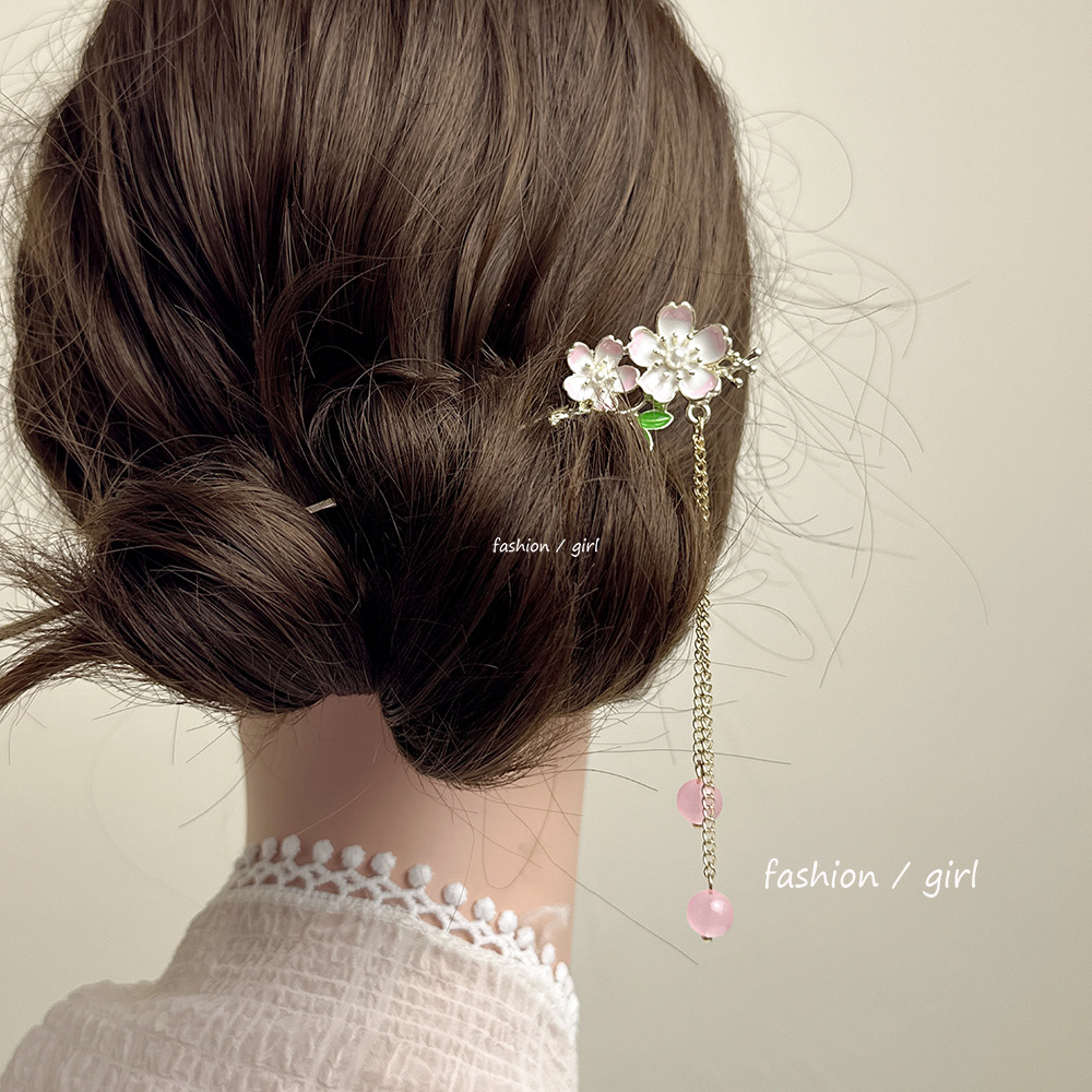 簪　かんざし　ヘアアクセサリー　ヘア飾り　デザイン　韓国ファッション　花