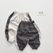 子ども パンツ 夏 女の子 男の子 ハーフパンツ 7分丈 ゆったり シンプル 子供服 新作 2023 夏 韓国子供服