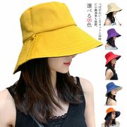 UVカット帽子 つば広 紫外線対策 2way 両面使え 小顔効果 レディース 日よけ帽子