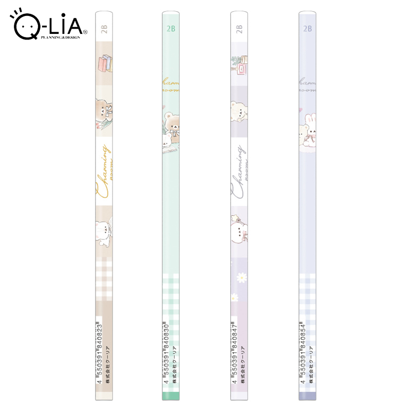 ■Q-LiA（クーリア）■　チャーミングルームステーショナリー　鉛筆（2B・丸軸）