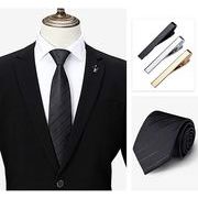 全3色ネクタイピン 男性アクセサリー ビジネススーツのブローチ ネクタイアクセサリー メンズネクタイピン