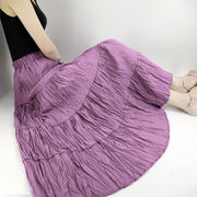 ロングスカート　デザイン　春夏　ファッション　レディース　全7色