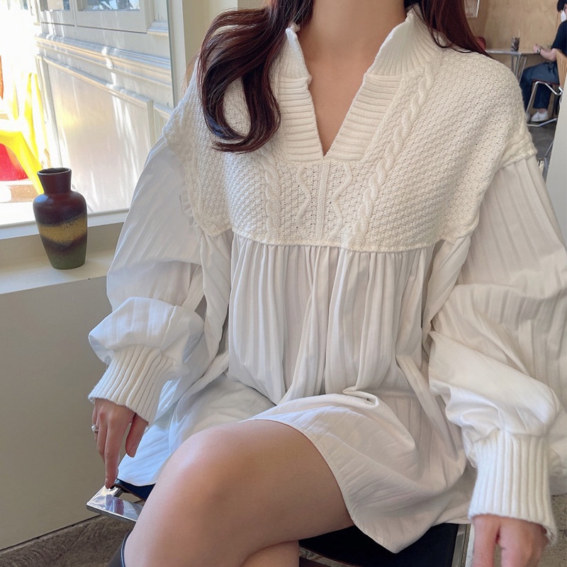 【2023秋新作】韓国風レディース服　夏　ゆったり　シンプル　カジュアル　きれいめ　長袖シャツ