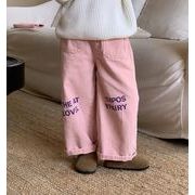 2023 秋新作 ズボン 韓国版 ストレートパンツ 女の子 プリント模様  ボトムス  子供服