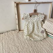 ベビーロンパース　赤ちゃん　子供服　女の子花柄　キッズ服　可愛い　カバーオール　オールインワン