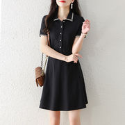 韓国風　　ワンピース  半袖 夏新作　通勤　ファッションドレス　優しい　OL