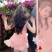 韓国風子供水着 キッズ 女の子 ベビー 子供用 オールインワン　連体水着 uvカット キッズ水着