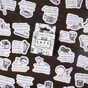 46枚 楽器 ステッカー  シール 手帳ステッカー  日記ジャーナル装飾用品 DIYステッカーパック