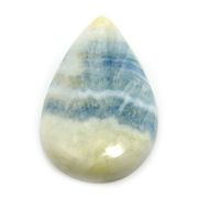 ≪スペシャルルース/即納≫天然石 ブルーシェーライト（blue sceelite）/カボション 19x12.4x4.2mm