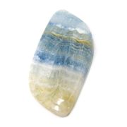 ≪スペシャルルース/即納≫天然石 ブルーシェーライト（blue sceelite）/カボション 23.7x11.7x3.8mm