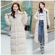 レディース冬アウター棉服ロングコート 秋冬防寒服　ゆったり 大きいサイズ　ペアコート厚手
