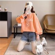 秋冬新しい    韓国風　 　長袖パーカー， 気質ファッション パーカー★春秋のパーカー  パーカー★M-XL