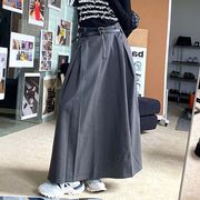 【Alina】正規品 2023秋新作　韓国風レディース服　着痩せ　カジュアル　オシャレ　ロングスカート