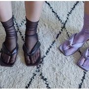 トングサンダル靴下　夏　シスルins靴下　ビキニ靴下　韓国ファッション