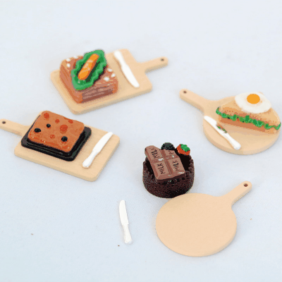 ドールハウス用 ミニチュア道具 フィギュア ぬい撮 おもちゃ 撮影道具 装飾 食べ物模型 デザート グルメ