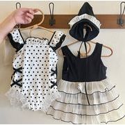 2025 夏新作 韓国風  子供服   ベビー服  つなぎ  水着  キッズ水着  水泳  女の子  2色