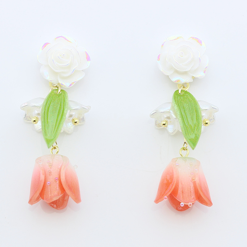 チューリップピアス 手作り樹脂イヤリング | 卸売・ 問屋・仕入れの