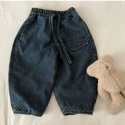 2025 冬新作 韓国風  子供服   ベビー服   ボトムス ジーンズ  ロングパンツ デニム  ズボン  裹起毛