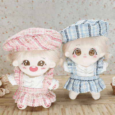 IMGA チェック柄ぬいぐるみ 約20cm ギンガムチェックぬいメイドセット20cm【一部店舗限定】｜WEGO