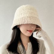 バケットハット　ニット帽子　レディース帽子　韓国ファッション　デザイン　秋冬　全4色