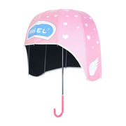 晴雨兼用ヘルメット傘個性クリエイティブトレンド子供用傘漫画日傘日傘日よけ傘帽子傘太陽と雨のヘルメッ