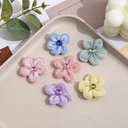 生地　刺繍アプリッケ　手芸DIY アクセサリー材料　ハンドメイド　貼り付けパーツ