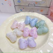 生地　刺繍アプリッケ　リボン　手芸DIY アクセサリー材料　布パーツ　ハンドメイド