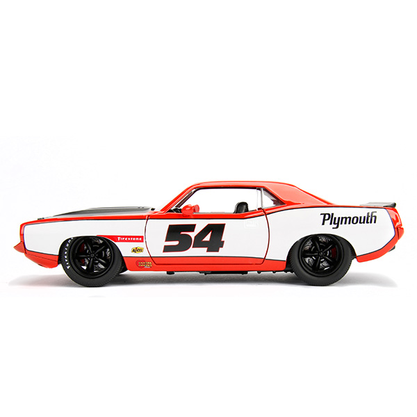 1:24 BTM 1973 Plymouth Barracuda ミニカー Amazon.com: Big Time Muscle 1:24 1973 Plymouth Barracuda Die