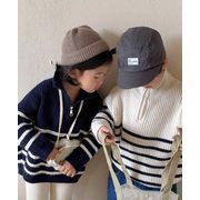 ★Girls＆Boys★　子供セーター　ボーダー　男女兼用ニットトップ　韓国キッズファッション