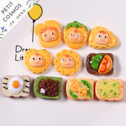 トースト 食パン 朝ごはん 目玉焼き 樹脂パーツ デコパーツ DIYパーツ 手芸 ハンドメイド ドールハウス