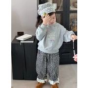 2025 秋新作  韓国風子供服  ベビー服   トップス   パーカー  トレーナー or 花柄 ロングパンツ