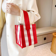 ★3色★　お弁当バッグ　ミニトートバッグ　ストラップ　ハンドバッグ　韓国デイリーファッション