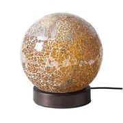 モザイクLEDランプ ボール型 ゴールド　AC無  21382