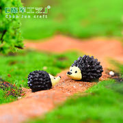 ハリネズミの置物 ガーデンDIY 盆栽 ドールハウス ミニチュア マイクロ 風景 装飾品 ハリネズミ 人形の装飾