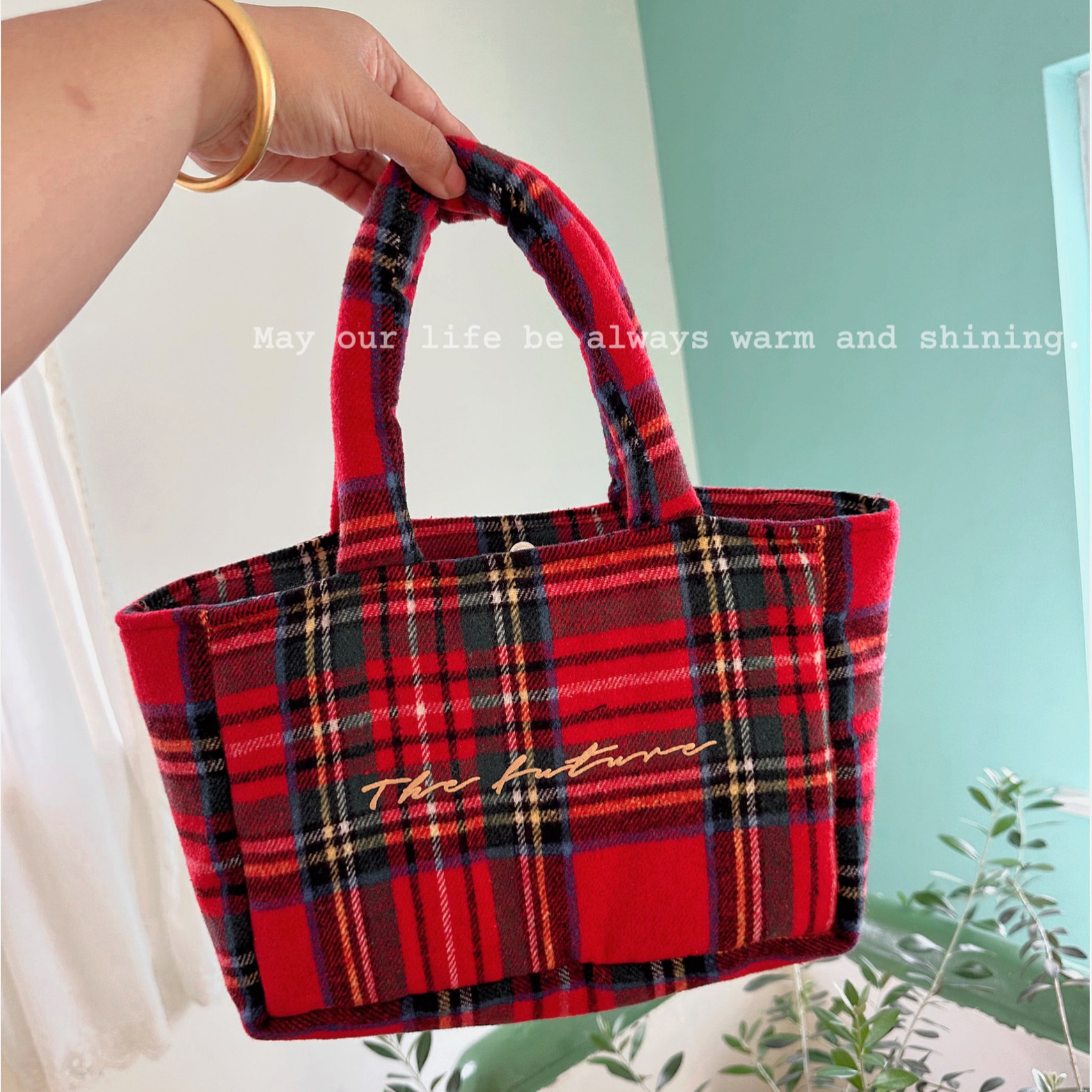 トートバッグ エコバッグ チェック柄 レディース デザイン INS 大容量