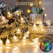 クリスマスデコ 鐘LEDライト ベルライト ツリーデコ イルミネーション パーティー イベント ソーラー