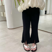 3色 夏 薄い 子供用パンツ ファッション ブーツカットパンツ 女の子 ハンファン スリムパンツ