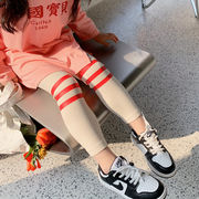 ガールズパンツ ストライプレターレギンス ズボン 韓国の子供服