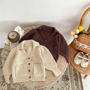 2023秋　子供服　コート　キッズ服　赤ちゃん　女の子　ニット　厚い　綿　長袖 カーディガン コート