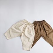 【2022春新作】韓国風子供服 ベビー服 　春秋　全2色　無地　可愛い　ロングパンツ　パンツ