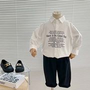 【秋新作】韓国風子供服 ベビー服  男女兼用　カジュアル  長袖　トップス　シャツ