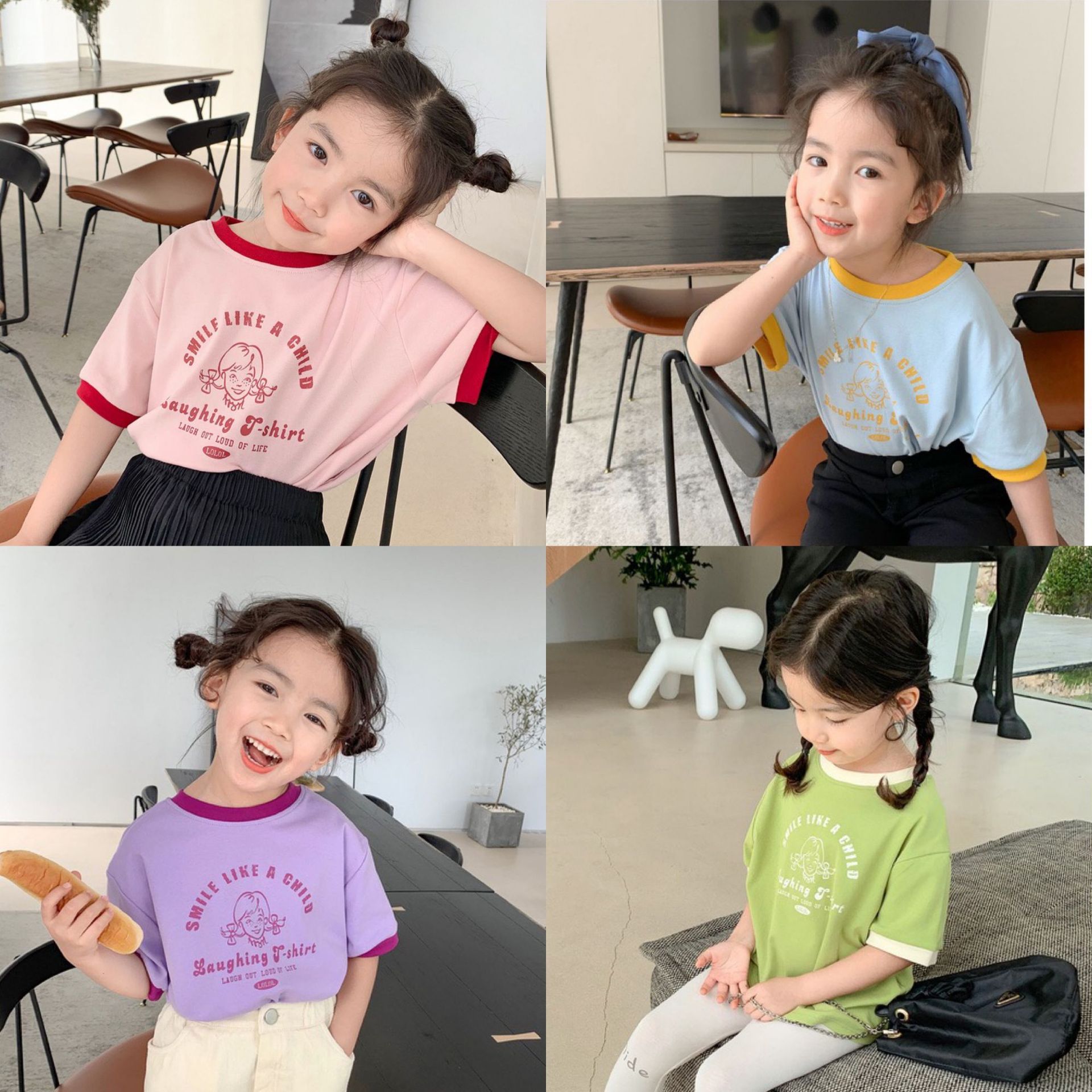 【2022夏服】韓国風子供服 ベビー服 　女の子　おしゃれ　半袖　トップス　Tシャツ