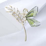 3色 蝶のブローチ 麦穂 ブローチ ファッション レディースコサージュ 2023新作ブローチ