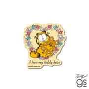 ガーフィールド ダイカットミニステッカー teddy bearアメリカ アニメ Garfield 猫 GF036