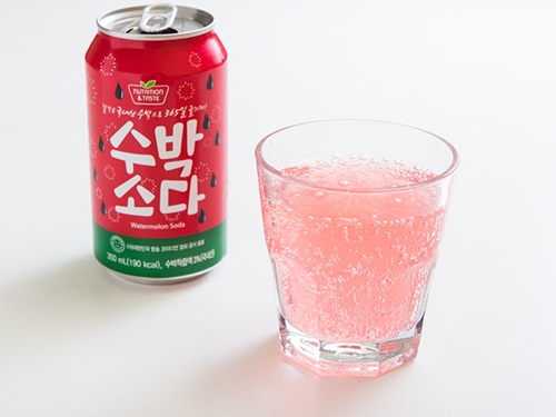 スイカソーダ　350ml　韓国伝統飲料　韓国ドリンク　　SNS映え　飲料　