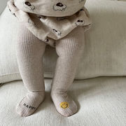 韓国版子供服ins赤ちゃんキャラクタータイツ男女綿タイツ笑顔パンツ 66-100cm 2色