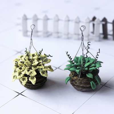ドールハウス用 ミニチュア道具 フィギュア ぬい撮 おもちゃ 微風景 撮影 鉢植え 掛け観葉植物 造景 装飾